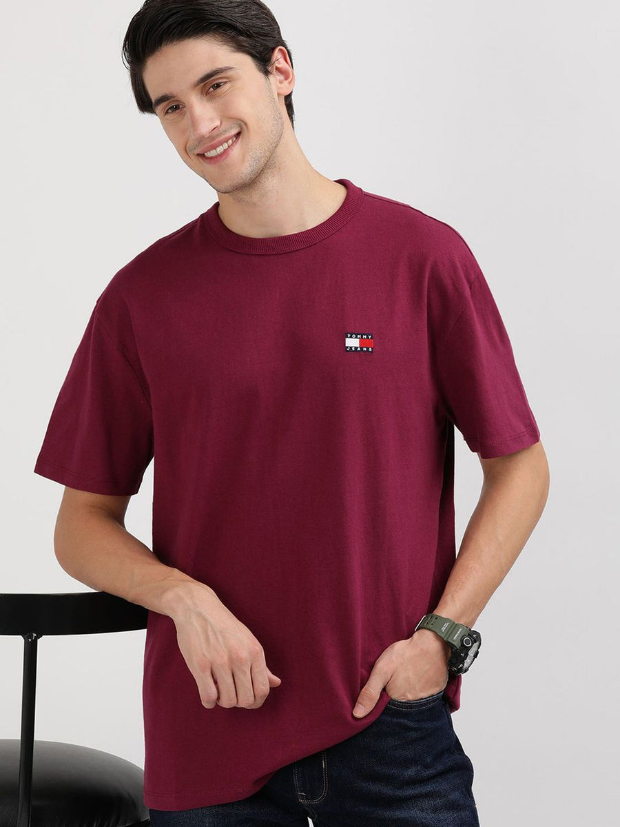 Tommy Hilfiger Men Solid Applique T-shirt