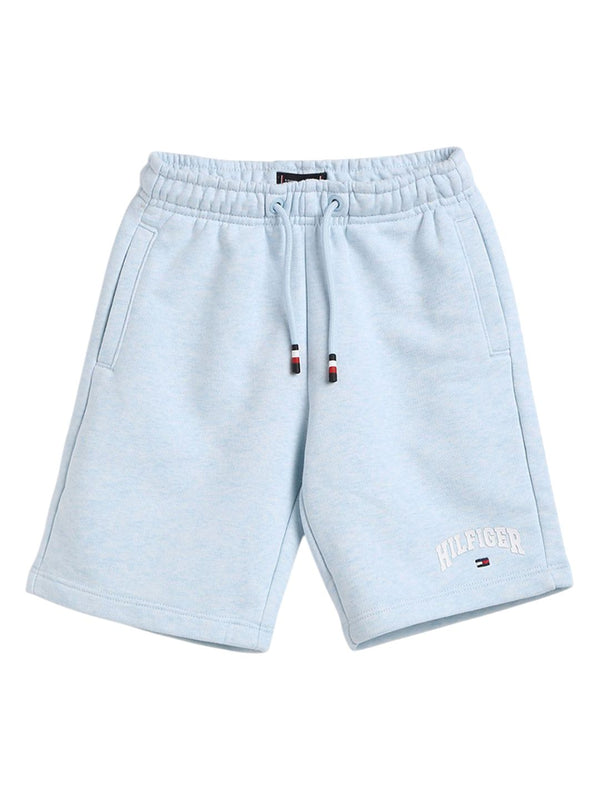 Tommy Hilfiger Boys Typography Printed Regular Fit Mid-Rise Cotton Shorts