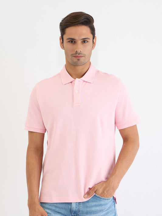 GANT Men Solid Polo Collar T-shirt