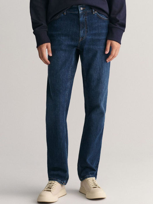 GANT Men Regular Fit Mid-Rise Jeans