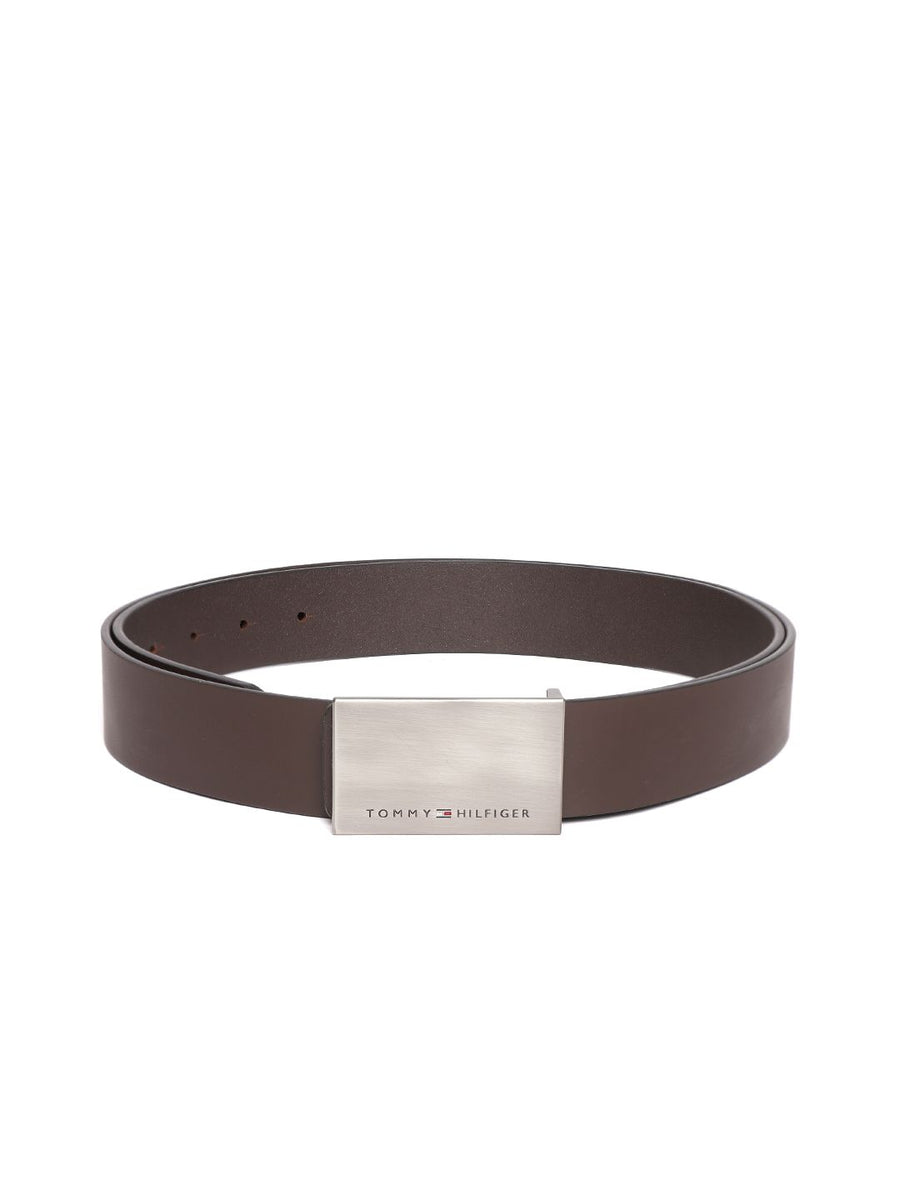 Tommy Hilfiger Men Brown Leather Formal Belt