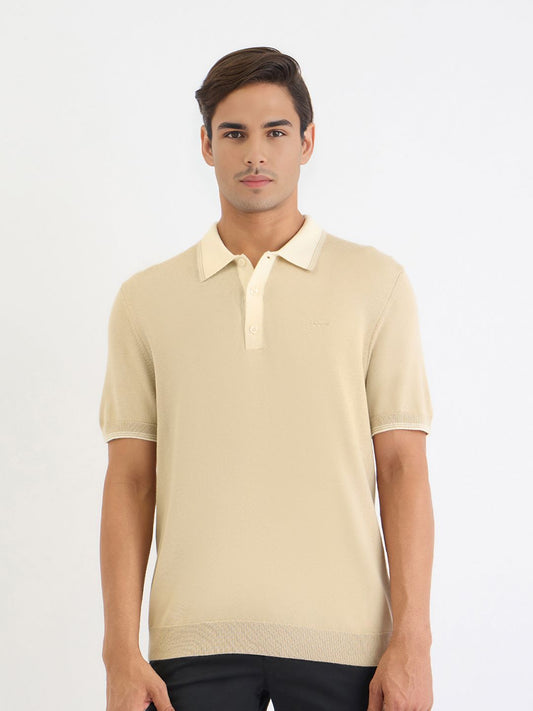 GANT Men Solid Polo Collar Polo T-Shirt