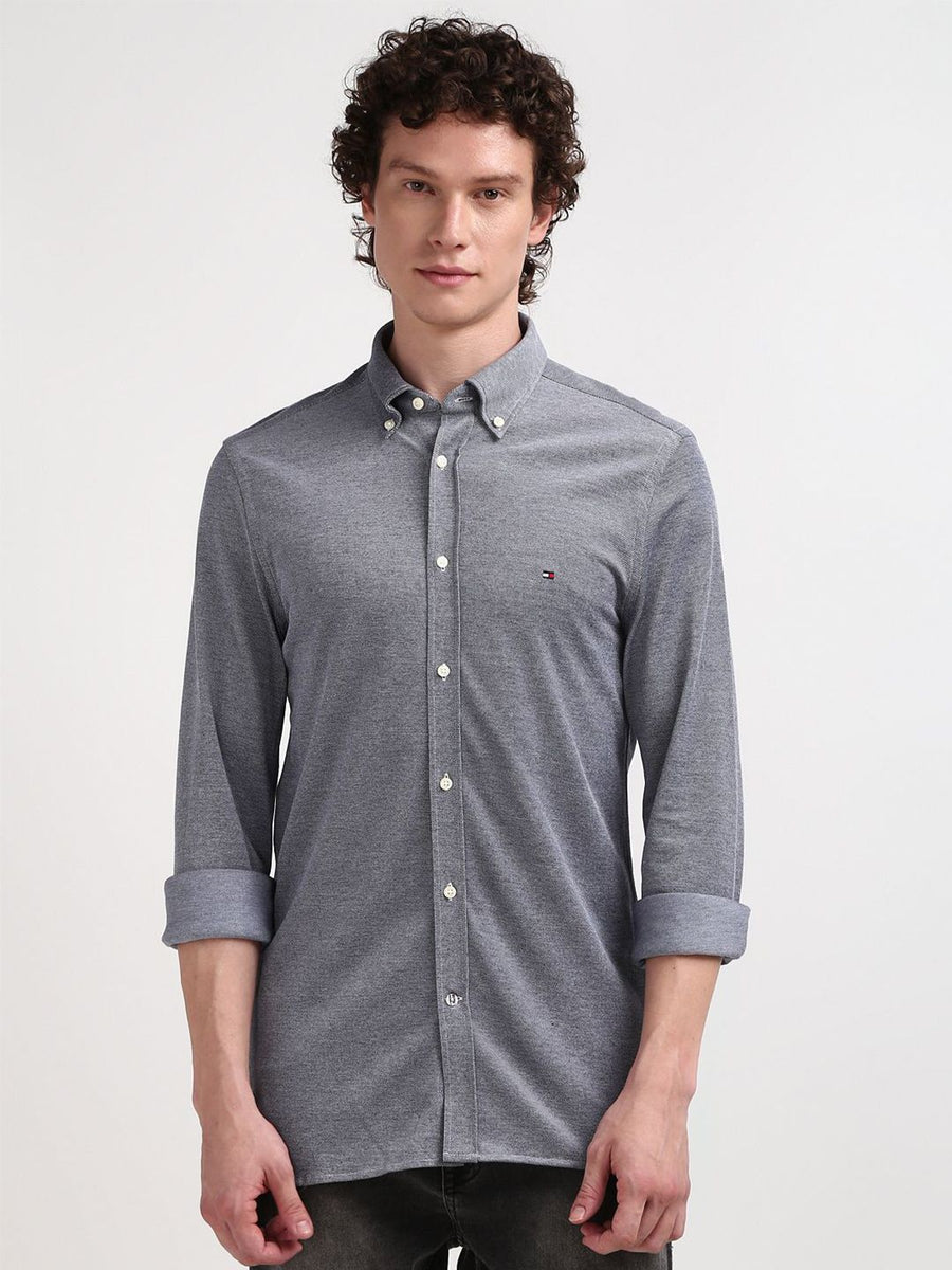 Tommy Hilfiger Men Opaque Solid Casual Shirt