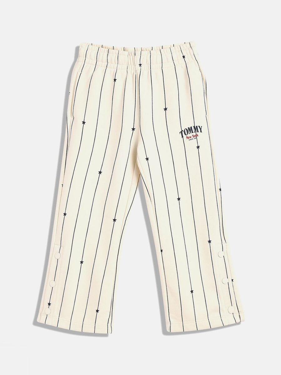 Tommy Hilfiger Girls Striped Mid Rise Track Pants