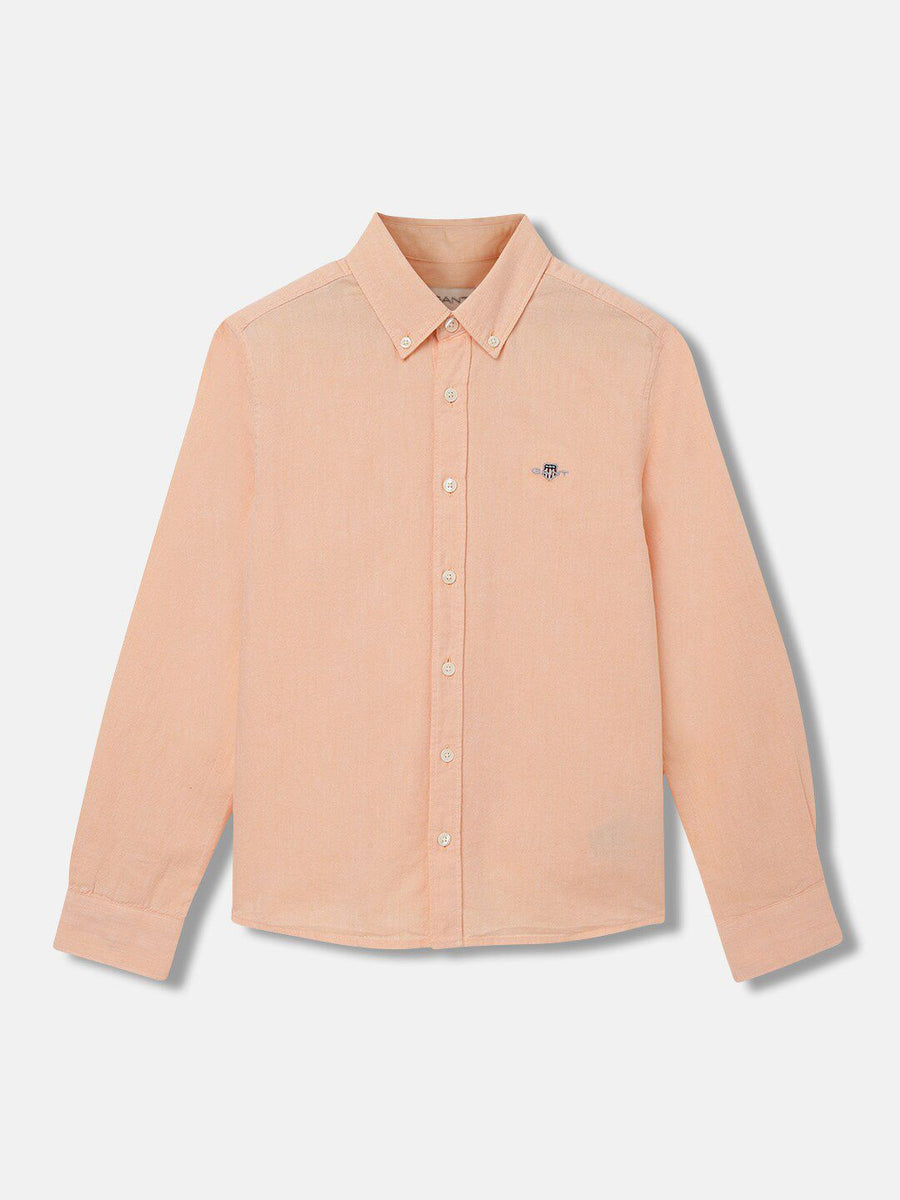 GANT Solid Button Down Regular Fit Shirt