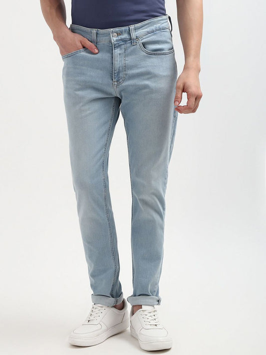 Tommy Hilfiger Men Slim Fit Clean Look Mid Rise Stretchable Jeans