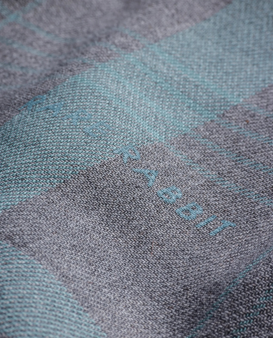 Rare Rabbit Men's Dofy Grey Cotton Checked Print Regular Fit Full Sleeve Collared Shirt
