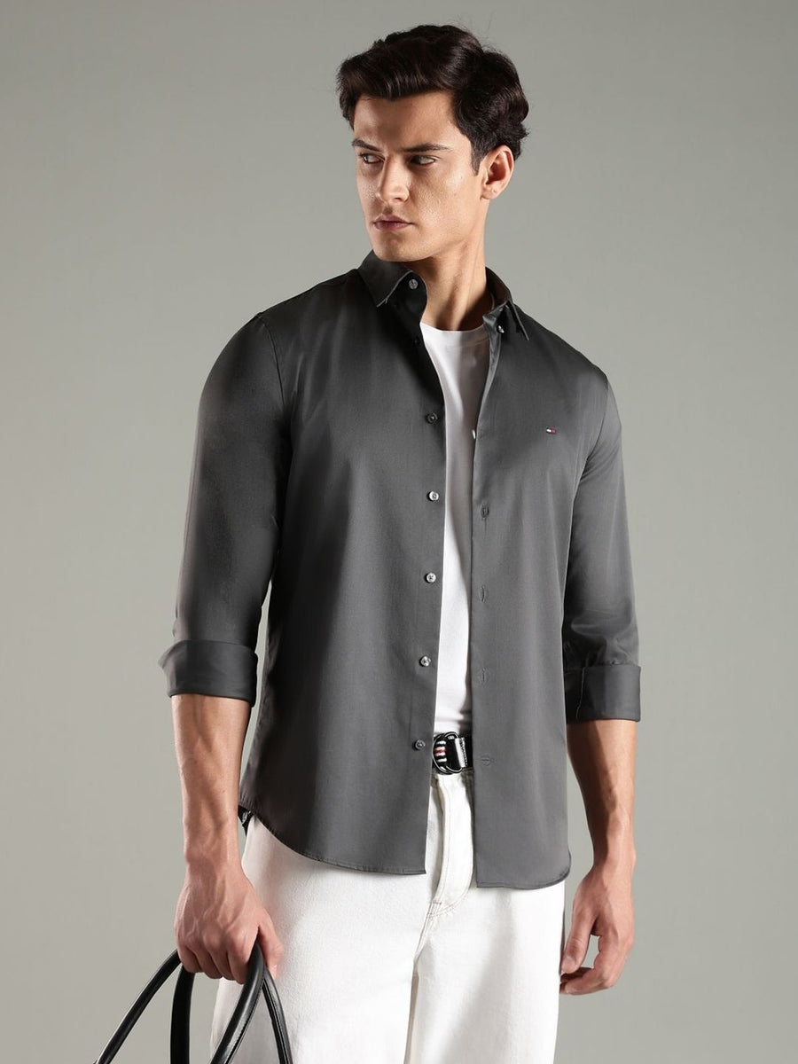 Tommy Hilfiger Spread Collar Oxford Slim Fit Shirt