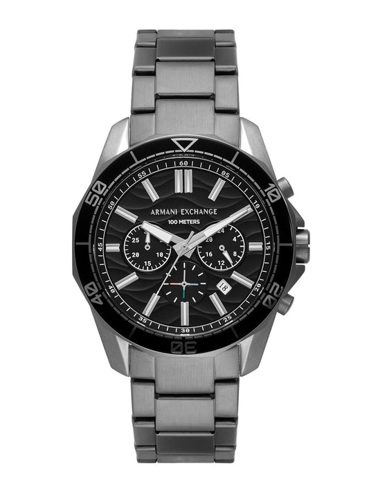 Armani Exchange Men Textured Dial & Stainless Steel Straps Analogue Watch AX1959