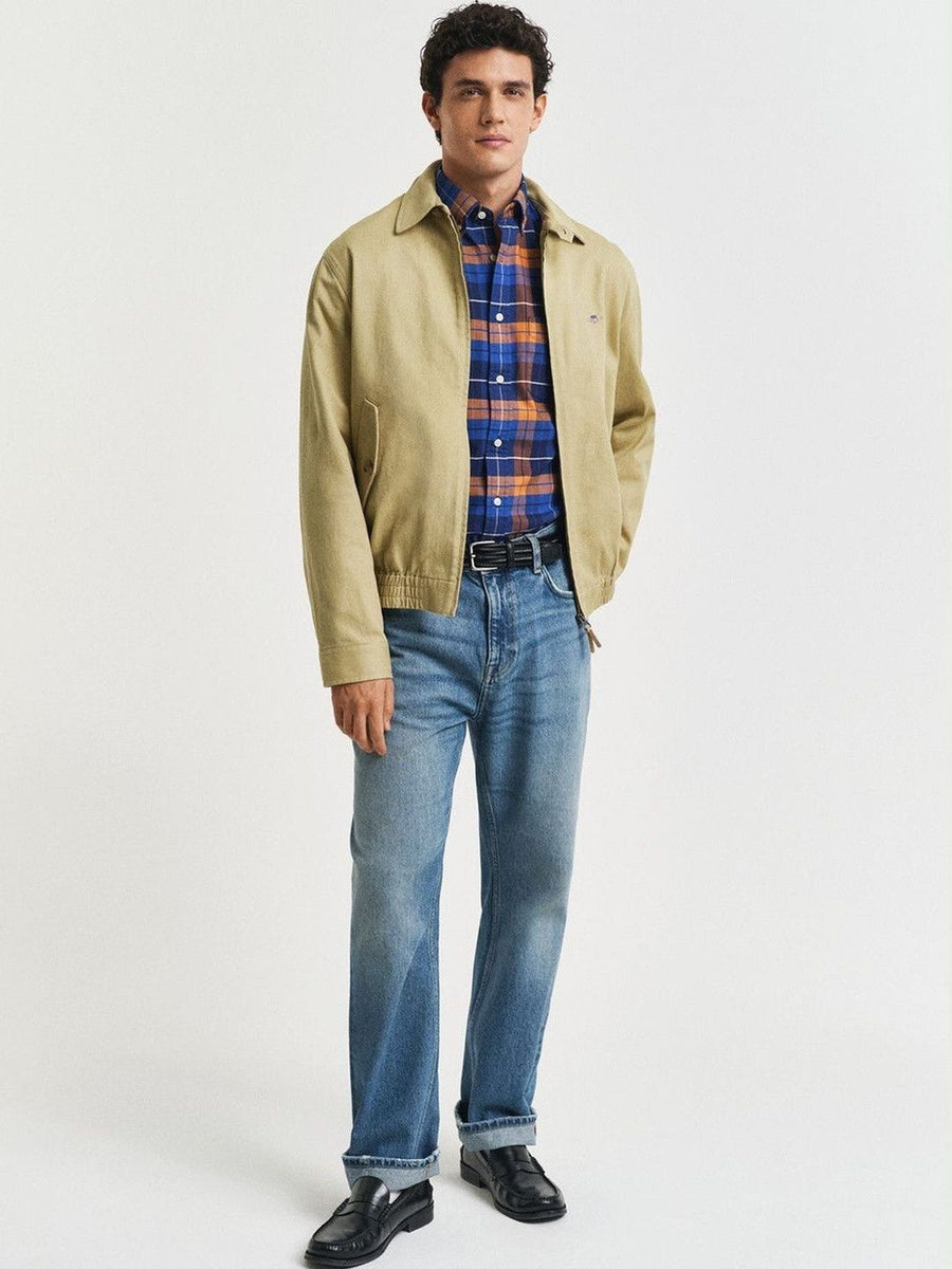 GANT Checked Spread Collar Classic Cotton Shirt