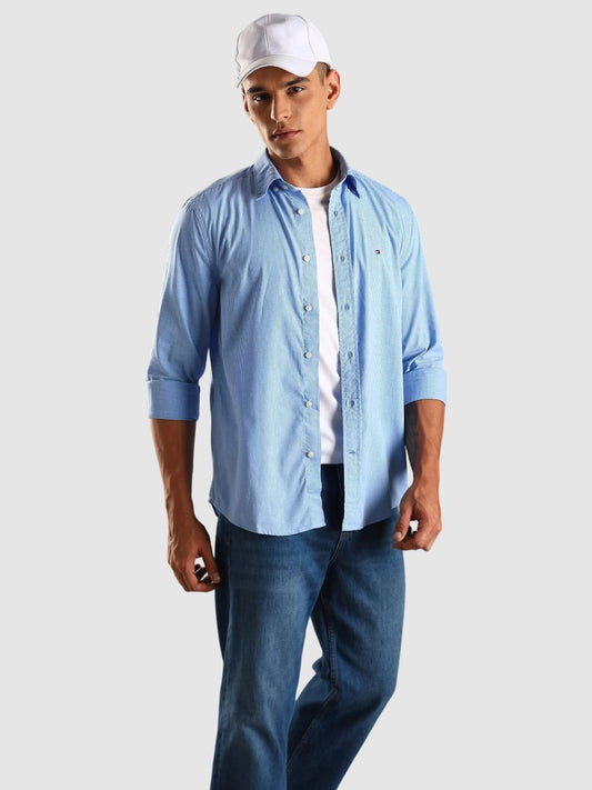 Tommy Hilfiger Button-Down Collar Cotton Shirt