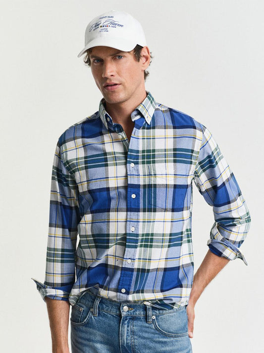 GANT Men Button-Down Archieve Oxford Checked Cotton Shirt