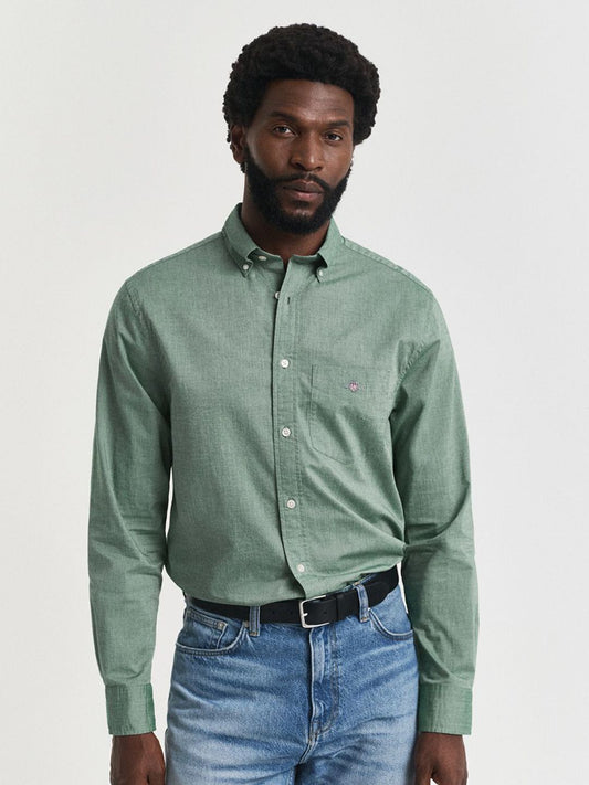 GANT Men Classic Fit Solid Button-Down Collar Pure Cotton Casual Shirt