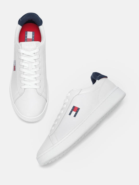 Tommy Hilfiger Men's Archive'98 White Leather Sneakers