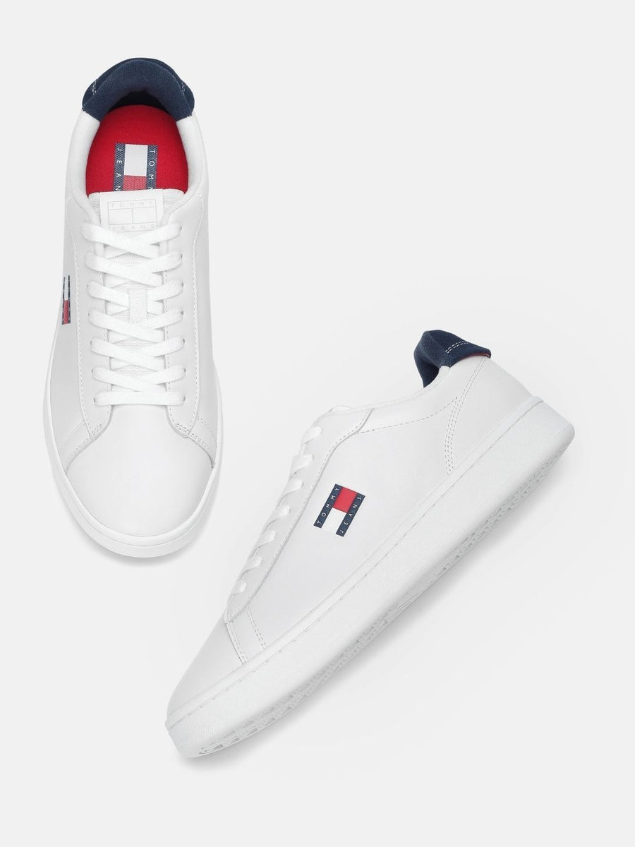 Tommy Hilfiger Men's Archive'98 White Leather Sneakers