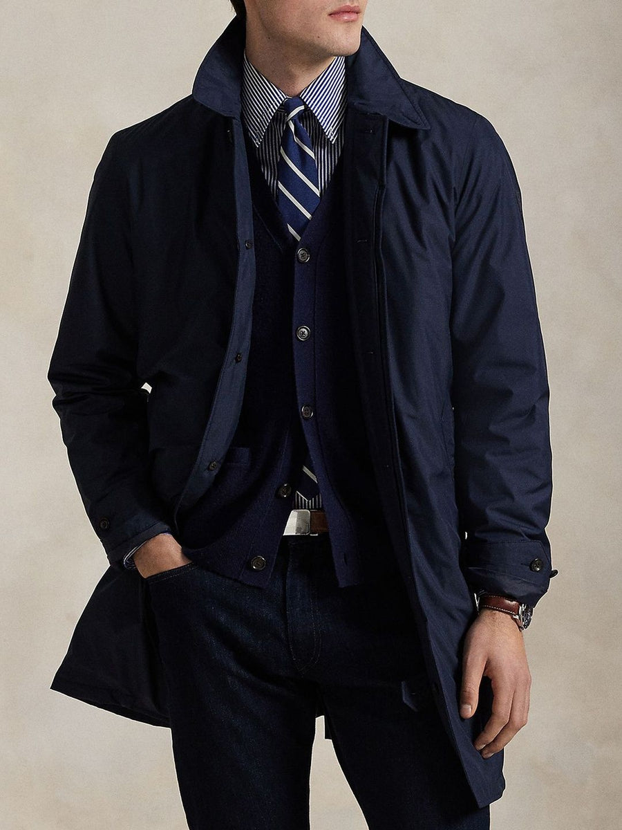 Polo Ralph Lauren Men Spread Collar Packable Walking Longline Coat