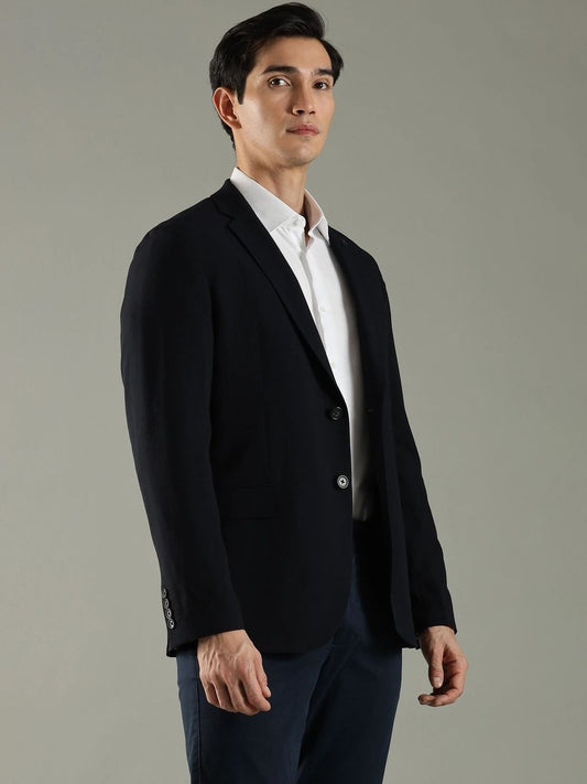 Tommy Hilfiger Textured Single Breasted Blazer