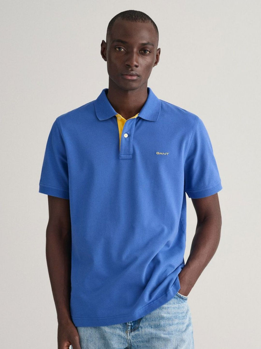 GANT Men Polo Collar Regular Fit T-shirt