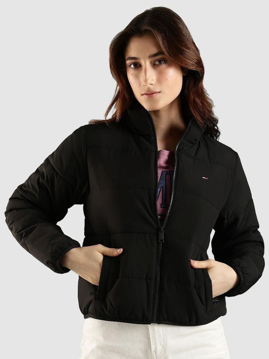 Tommy Hilfiger Europe Women Solid Regular Fit High-Neck Puffer Jacket