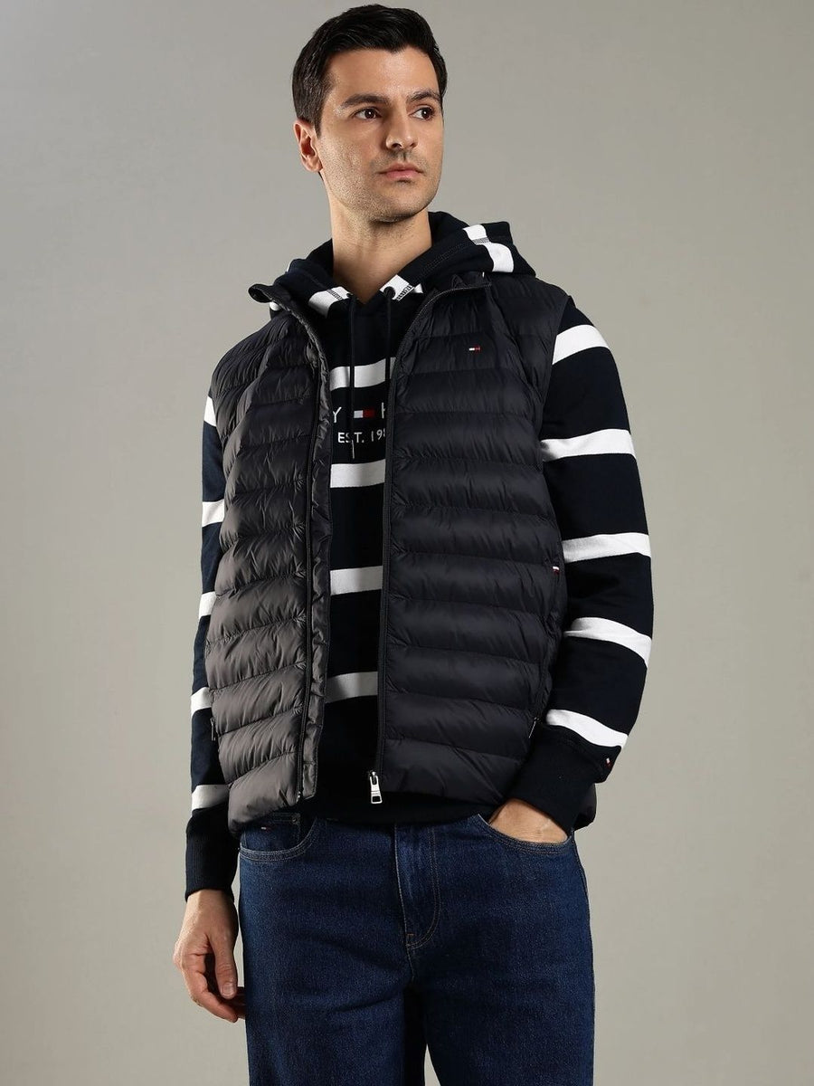 Tommy Hilfiger Mock Collar Padded Gilet Jacket