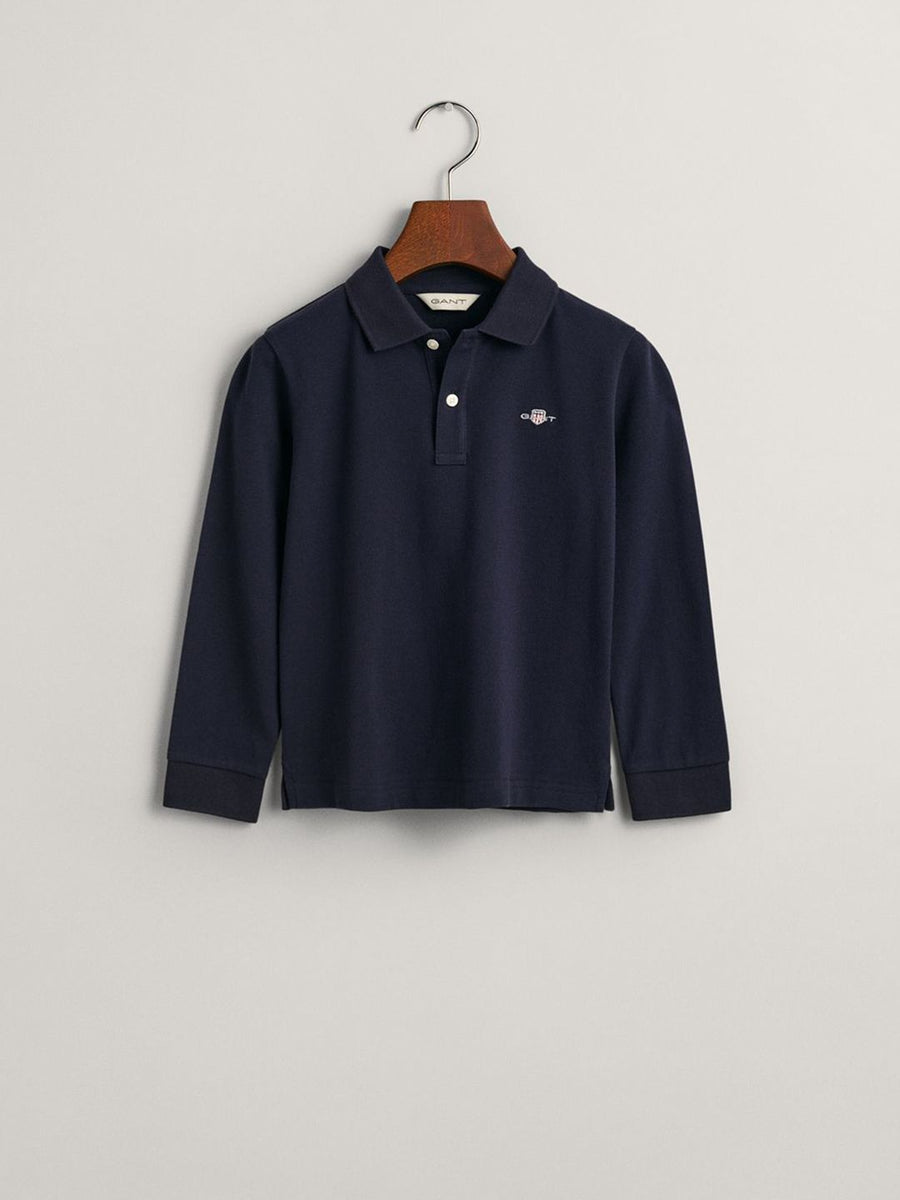 GANT Boys Polo Collar Pure Cotton T-Shirt