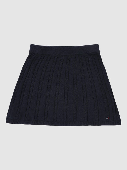 Tommy Hilfiger Girls Self Design A-Line Mini Skirt