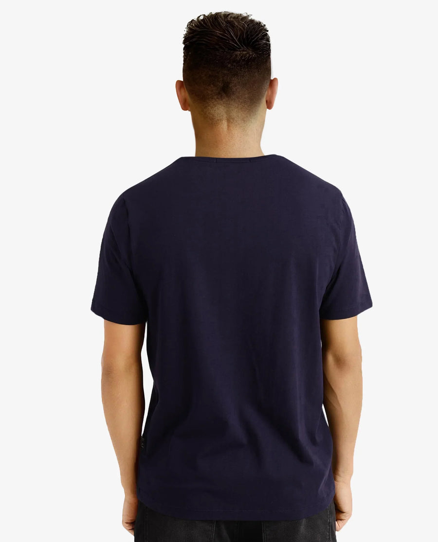 Rare Rabbit Men's Graphic Print Regular Fit Half Sleeve Crew Neck T-Shirt