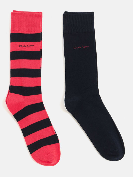 GANT Men Pack Of 2 Striped Calf-Length Socks