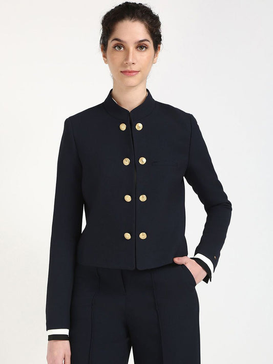 Tommy Hilfiger Slim-Fit Mandarin Collar Bandhagala Blazer