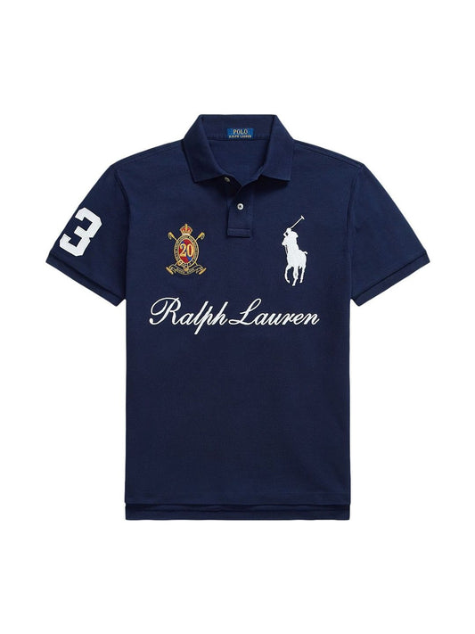 Polo Ralph Lauren Men Navy Big Pony 20th Anniversary Polo Tshirts