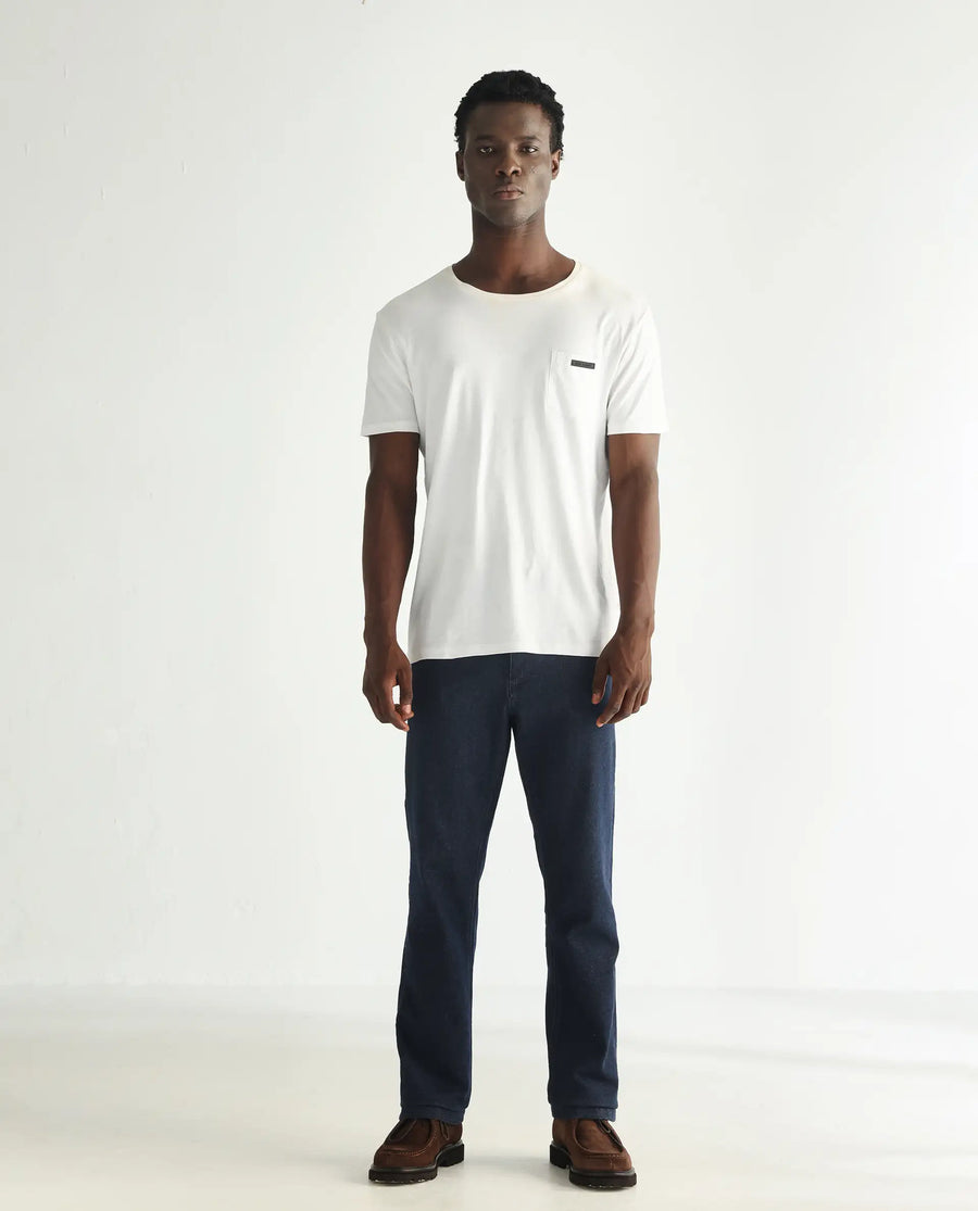 Rare Rabbit Men's Lyon Dark Navy Cotton Plain Hawk Slim Fit Jeans