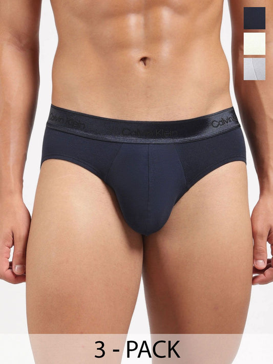 Calvin Klein Underwear Men Pack of 3 Cotton Basic Briefs