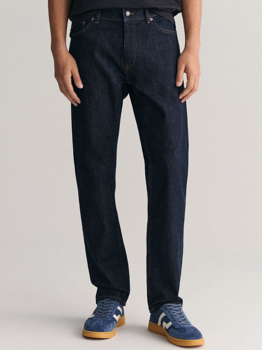 GANT Men Regular Fit Mid-Rise Highly Distressed Jeans
