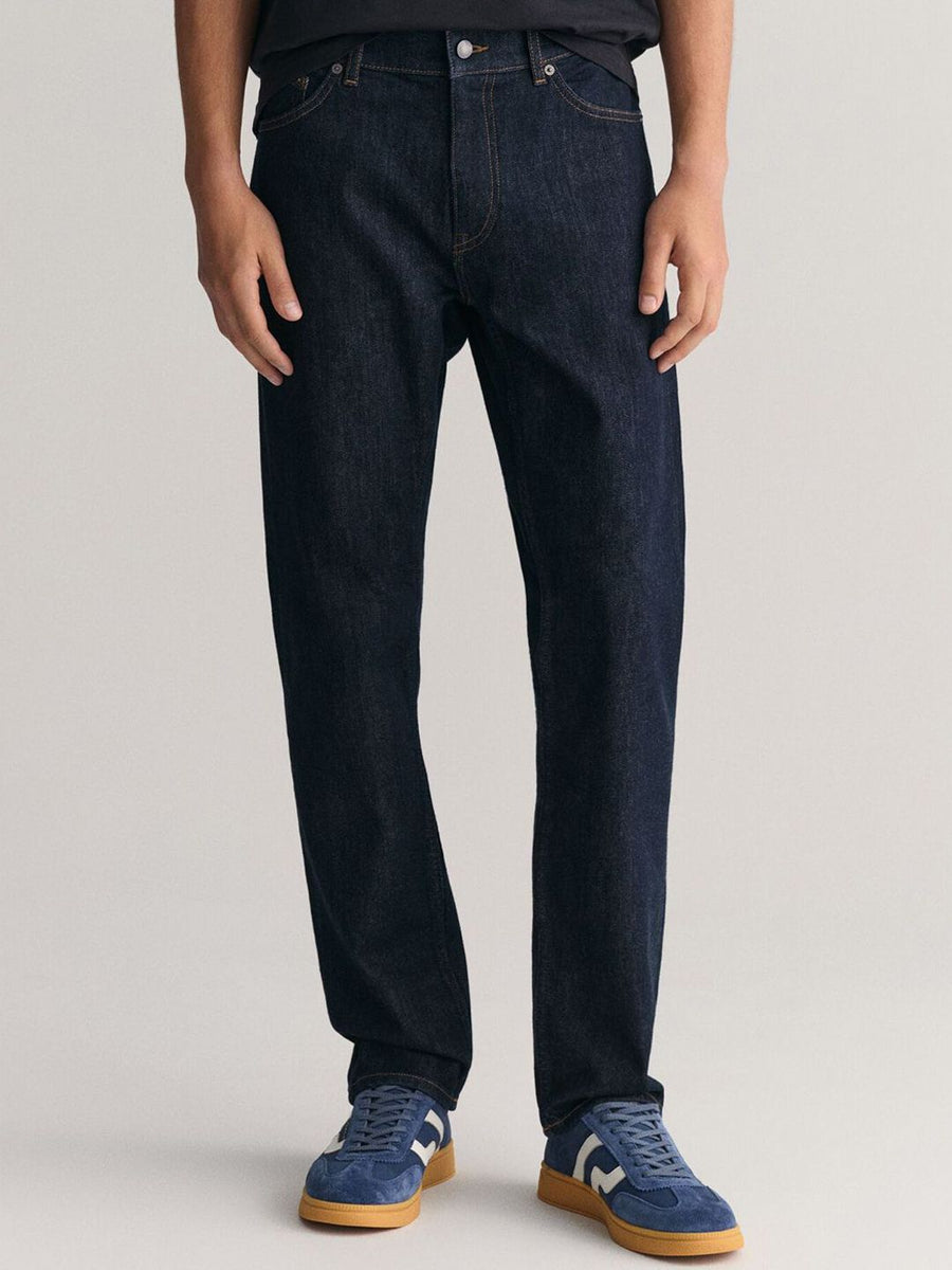 GANT Men Regular Fit Mid-Rise Highly Distressed Jeans