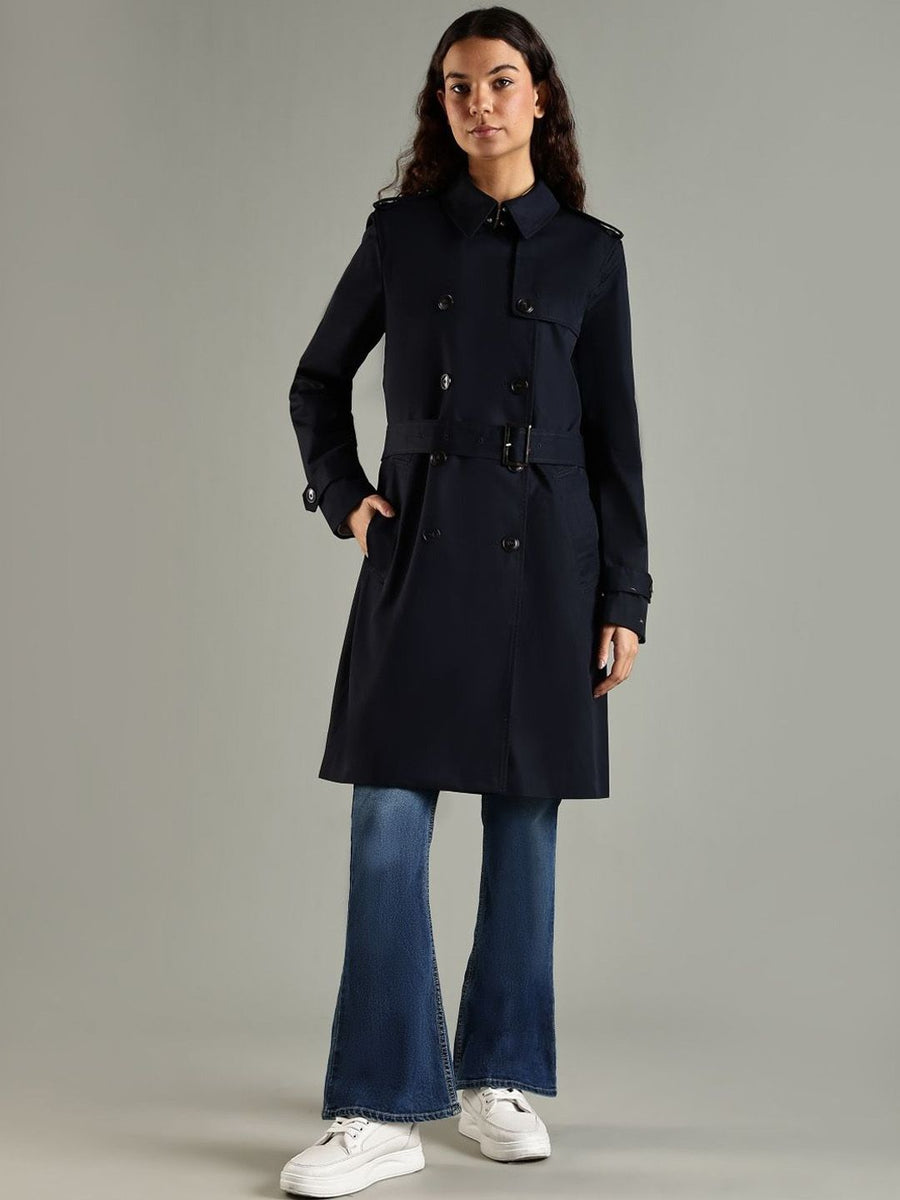 Tommy Hilfiger Slim Fit Cotton Single Breasted Coat