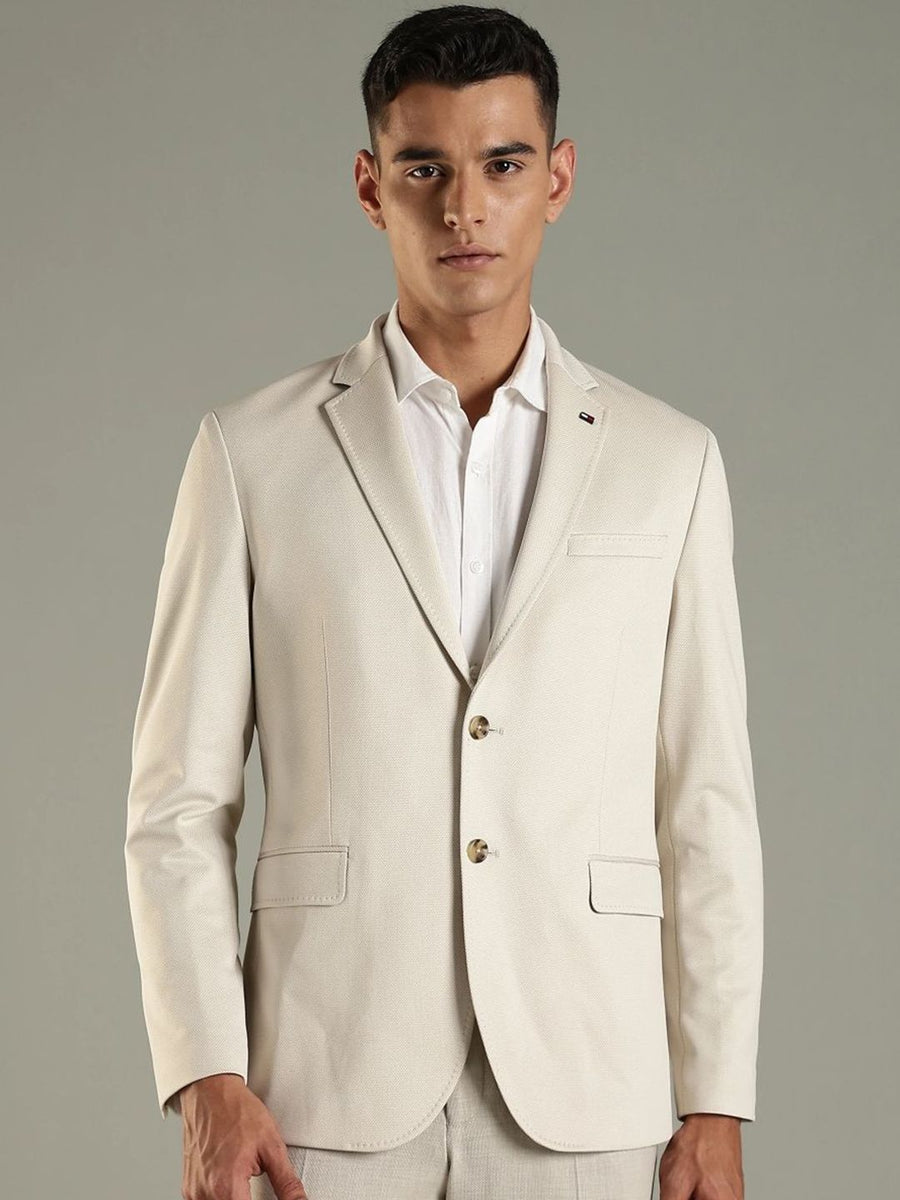 Tommy Hilfiger Notched Lapel Single-Breasted Blazer