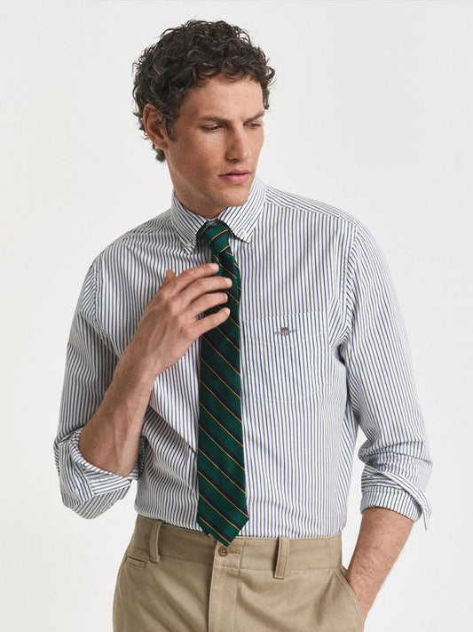GANT Classic Striped Spread Collar Cotton Shirt