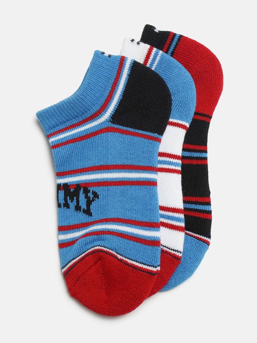 Tommy Hilfiger Boys Pack Of 3 Ankle-Length Socks