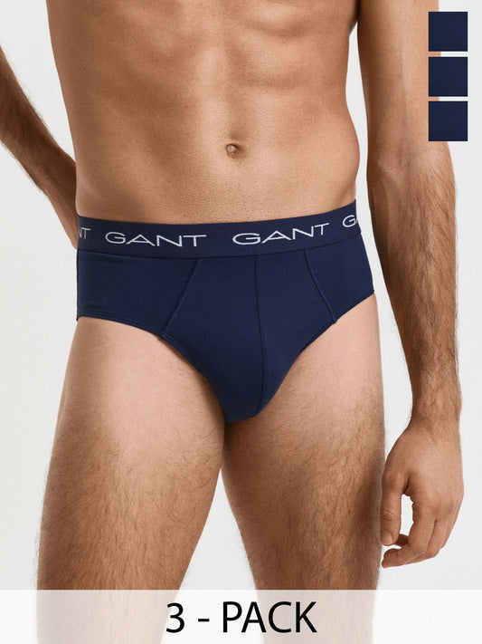 GANT Men Pack Of 3 Mid Rise Basic Briefs