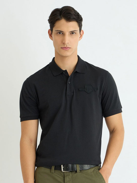 GANT Typography Printed Polo Collar Pure Cotton T-shirt