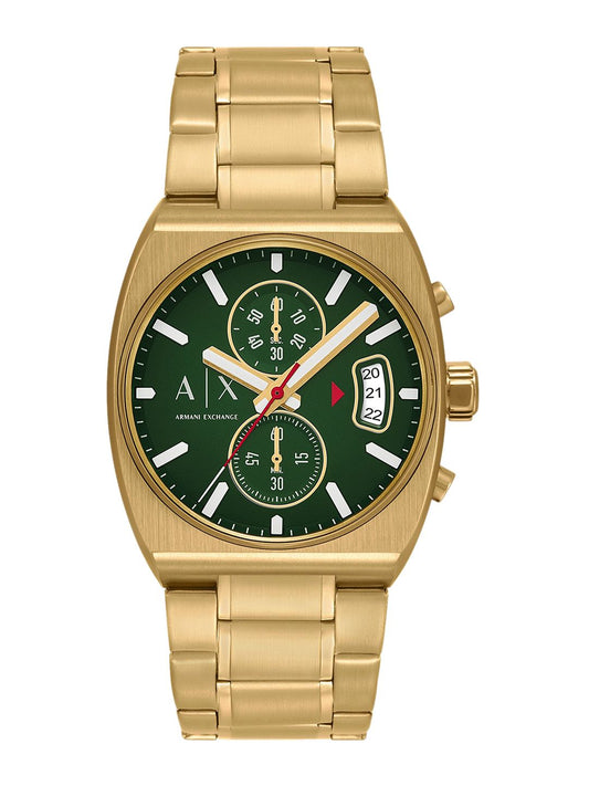 Armani Exchange Men Solid Dial & Stainless Steel Straps Analogue Watch AX2822