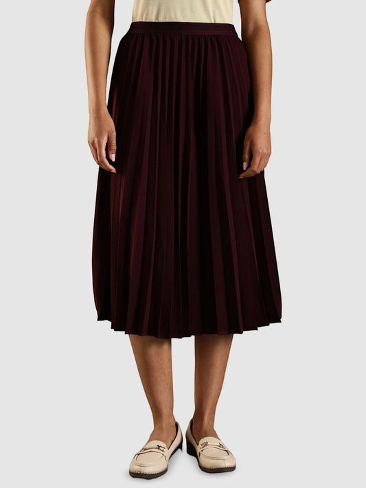 Tommy Hilfiger Eroupe Women Pleated A-Line Midi Skirt