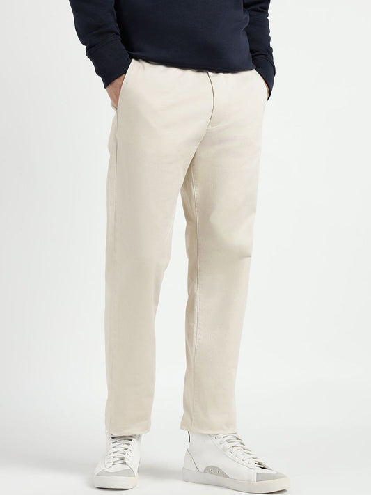 GANT Men Relaxed Regular Fit Mid-Rise Cotton Regular Trousers