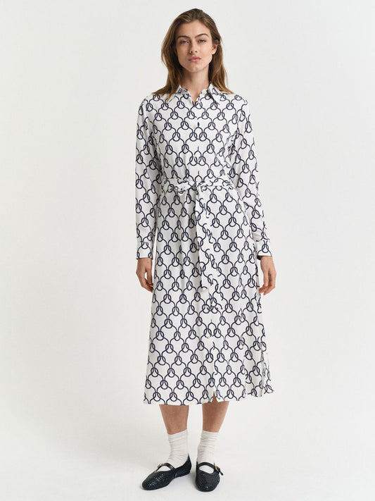 Gant Women Shirt Collar Full Sleeves Dress