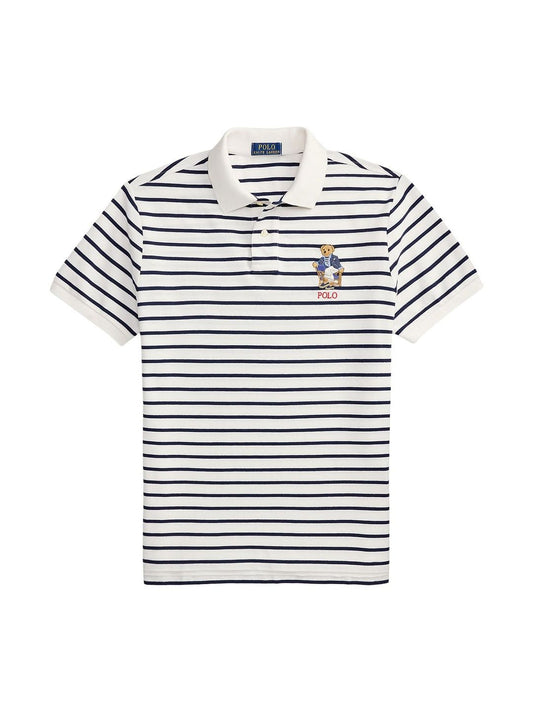 Polo Ralph Lauren Men Striped Polo Collar Slim Fit T-shirt