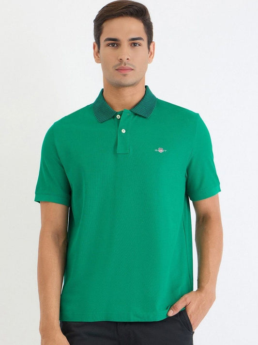 GANT Men Polo Collar Applique T-shirt