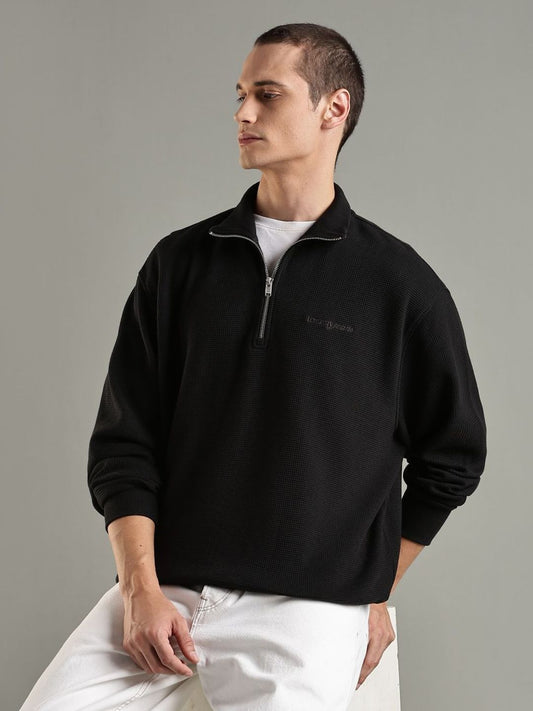 Tommy Hilfiger Men Brand Logo Printed Relaxed Fit Cotton Sweatshirt