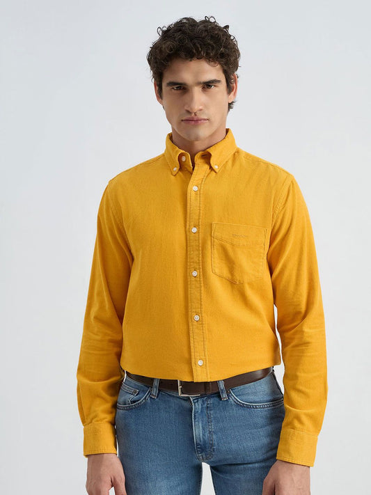 GANT Textured Button-Down Collar Corduroy Cotton Casual Shirt