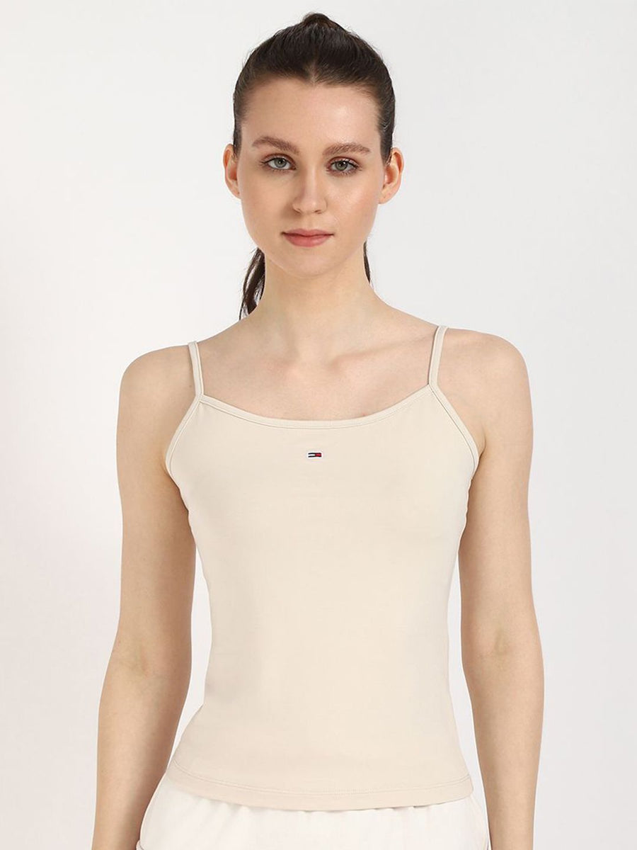 Tommy Hilfiger Women Sleeveless Cotton Fitted Top