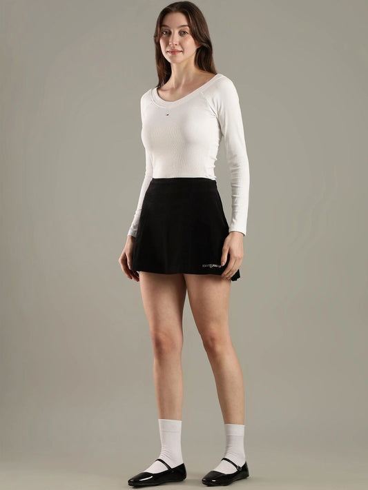 Tommy Hilfiger Cotton A-Line Mini Skirts